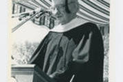 Monsignor Charles Owen Rice at Indiana University of Pennsylvania 1986 Photograph Front Side