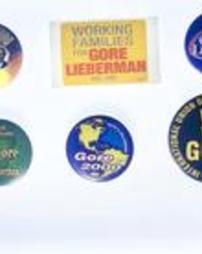 Al Gore Presidential Election Buttons