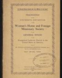 Proceedings of the Sixteenth Convention of the Woman's Home and Foreign Missionary Society