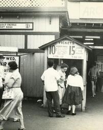 Nay Aug Amusement Park ticket booth.
