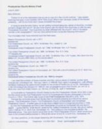 Email from John and Linda Asmonga to Mary Solomon, June 2004