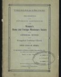 Proceedings of the Fifteenth Convention of the Woman's Home and Foreign Missionary Society
