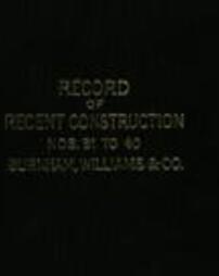 Baldwin Locomotive Works : record of recent construction