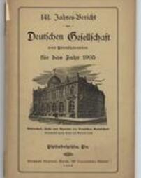 Annual Report of the German Society of Pennsylvania for 1905