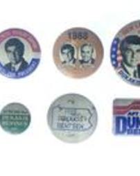 Michael Dukakis Presidential Election Buttons