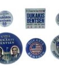 Rare Dukakis Presidential Election Buttons