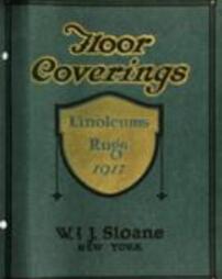 Floor coverings: linoleums, rugs, 1917