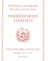 Commencement Program 1976