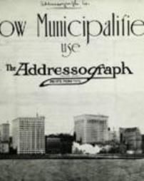 How municipalities use the Addressograph .