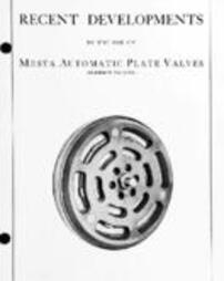 Recent developments in the use of Mesta automatic plate valves (Iversen patent)