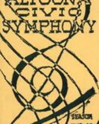 Altoona Civic Symphony November 9,1939