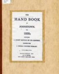 The Hand Book of Johnstown for 1856