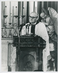 Monsignor Charles Owen Rice at Pulpit Photograph